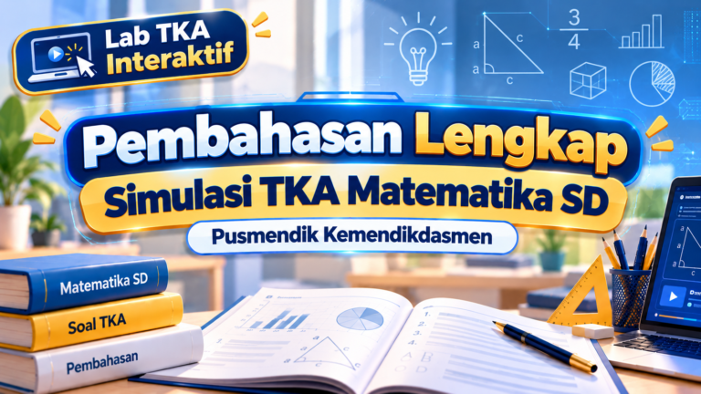 Pembahasan Lengkap Simulasi TKA Matematika SD (Pusmendik Kemdikdasmen)
